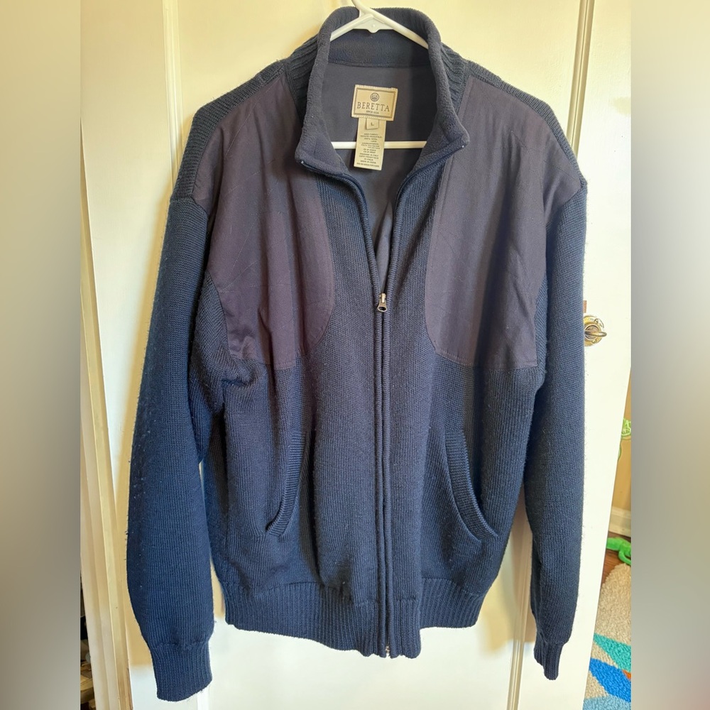 Men’s Wool Zip-Up Cardigan Sweater